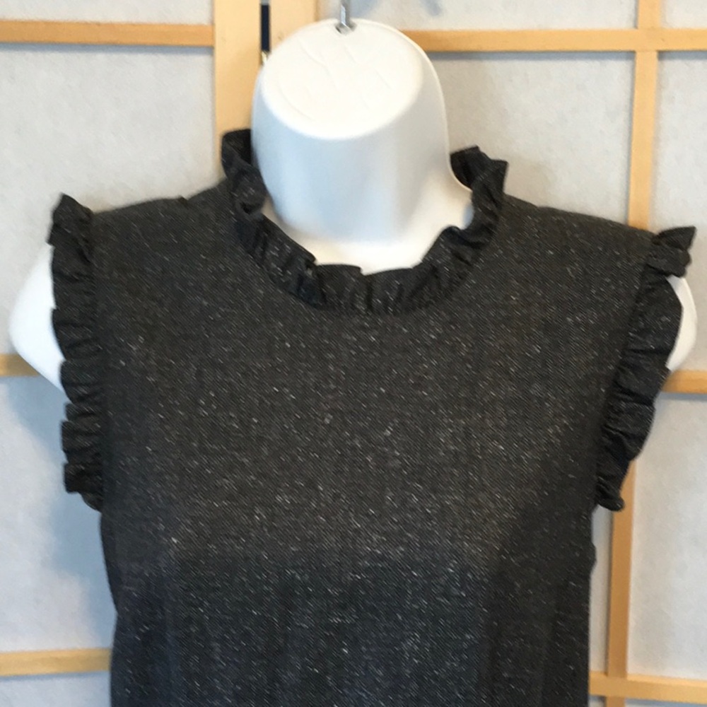 Rebecca Taylor Ruffled Herringbone Dress - Picture 7 of 11